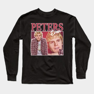 Evan Peters Retro Long Sleeve T-Shirt